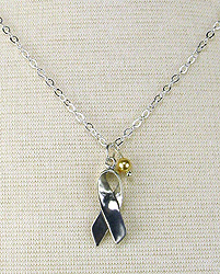 Gold Awareness Necklace for Childhood Cancer