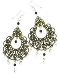 Large Filigree Chandelier Earrings