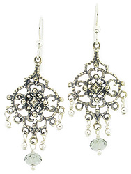 Sultry Black Diamond Crystal Chandelier Earrings