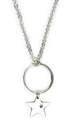 Diamond Star Circle Necklace