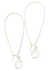 Long Blue Moonstone Earrings