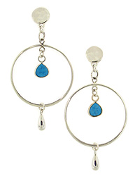 Long Turquoise Boho Earrings