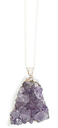 Small Natural Amethyst Gemstone Necklace 5