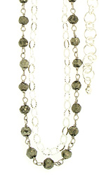 Sparkling Pyrite Chain Choker