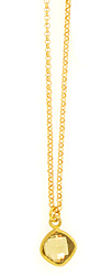 Tiny Beer Quartz Necklace