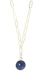 Rich Round Sapphire Necklace