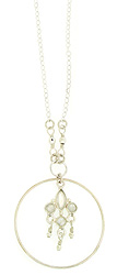 Moonstone Circle Necklace