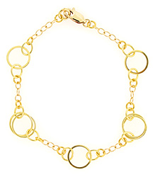 Delicate Gold Circle Bracelet