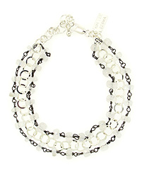 Oxidized Mini Moonstone Bracelet