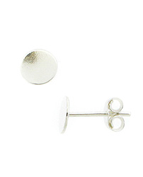 Sterling Silver Flat Stud Earrings
