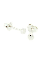 Tiny Sterling Silver Dot Stud Earrings