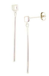 Square Stud Stick Earrings