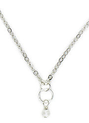 Stardust Circle Sterling Silver Necklace
