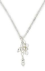 Stardust Cluster Sterling Silver Necklace