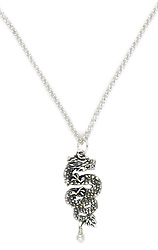 Sterling Silver Dragon Necklace