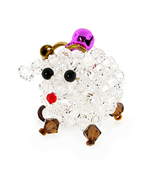 Swarovski Crystal Ram/Sheep/Goat Charm (No Horns)