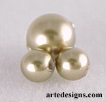Swarovski Bronze Crystal Pearl