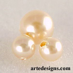 Swarovski Peach Crystal Pearl