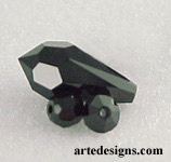 Jet Swarovski Crystal