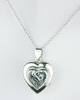 Heart Sterling Silver Locket Pendant for 2 Pictures