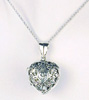 Heart Sterling Silver Scent Locket Pendant