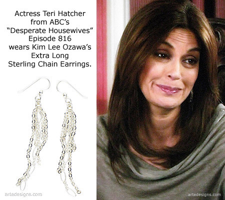Handmade Jewelry as seen on Susan (Teri Hatcher) Desperate Housewives Episode 8x16 3/11/2012