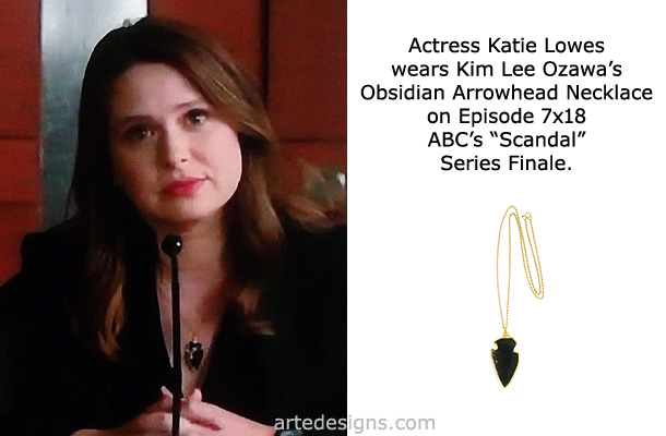 Handmade Jewelry as seen on Scandal Katie Lowes Episode 7x18 4/19/2018