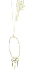 Long Formless Sterling Silver Necklace